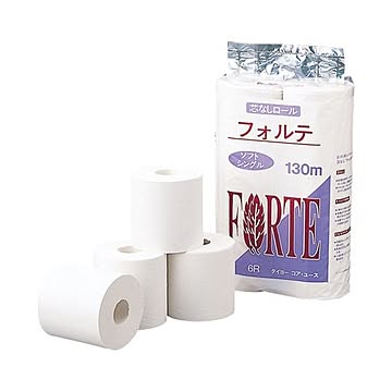 太洋紙業 フォルテ トイレットペーパー 芯なし Sサイズ 6巻 10セット