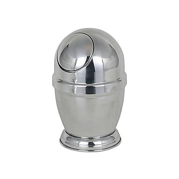 ゴミ箱 ALUMINUM DUST BIN MIRROR FINISHED S NB-0629SMF H245mm φ155mm ダルトン