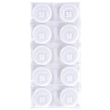 （まとめ）ミツヤ カラーマグネット MR-50 白 50mm 10個【×5セット】