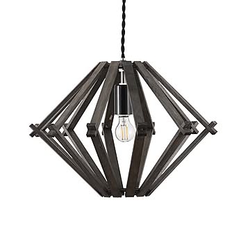 WOOD DIAMOND S ウッドダイヤモンドS (LED球付属) NP-5122 ペンダントライト ペンダントランプ 吊下げ照明 天井照明 白熱球対応 E17 40W相当×1灯 ウッド ダイニング