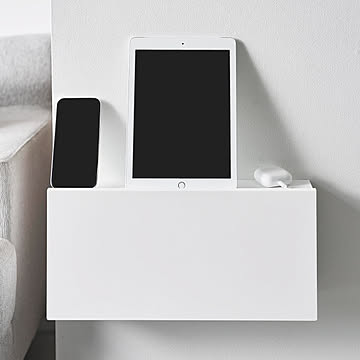  山崎実業 コンセントごと隠せる壁付けケーブルラック タワー tower 