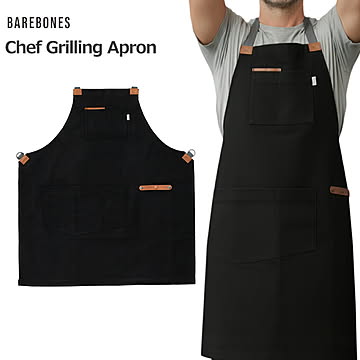 ベアボーンズ シェフグリリングエプロン ブラック 作業用エプロン DIY ガーデニング 庭仕事