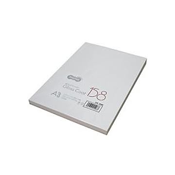 （まとめ） TANOSEE αエコグロスコート158 A3 158g 1冊（100枚） 【×2セット】