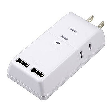 5個セット YAZAWA 雷ガード付トリプルタップ3AC+2USB2.4Aホワイト H6TK5002UWHX5 管理No. 4589453400941