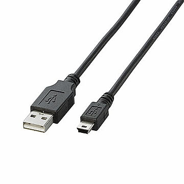 エレコム USB2.0ケーブル/A-miniBタイプ/ノーマル/5m/ブラック U2C-M50BK 管理No. 4953103219175