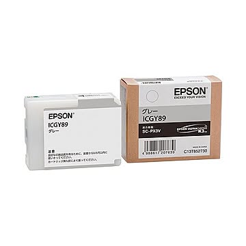 (まとめ) エプソン EPSON インクカートリッジ グレー ICGY89 1個 【×10セット】