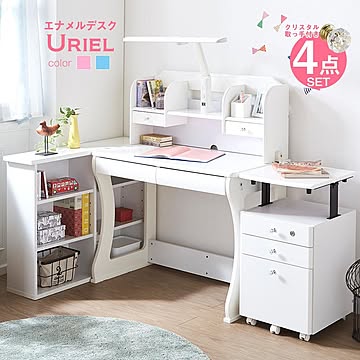 ニトリ　勉強机　学習机　ホワイト ニトリの学習机 パソコンデスク 勉強机 白 ナチュラル シンプル