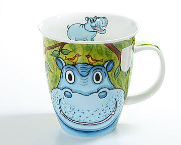 ダヌーン マグ NEVIS 大迫力のカバ GO WILD HIPPO Dunoon Mug