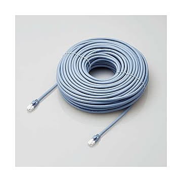 エレコム LANケーブル/CAT6A対応/EU RoHS指令準拠/爪折れ防止/簡易パッケージ仕様/40m/ヨリ線/ブルー LD-GPAT/BU40/RS