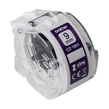 (まとめ) ブラザー 感熱フルカラーラベルプリンターピータッチカラー用ロールカセット 9mm幅×長さ5m CZ-1001 1個 【×10セット】