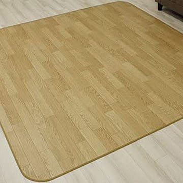 インテリアショップゆうあい ウッディーダイニングラグ ホットカーペット対応 約195×250cm