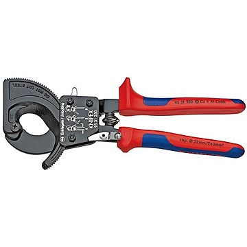 KNIPEX（クニペックス）9531-250 ケーブルカッター（ラチェット式）