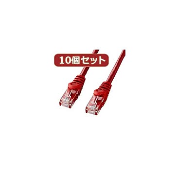 10個セットサンワサプライ カテゴリ6UTPLANケーブル LA-Y6-02RX10