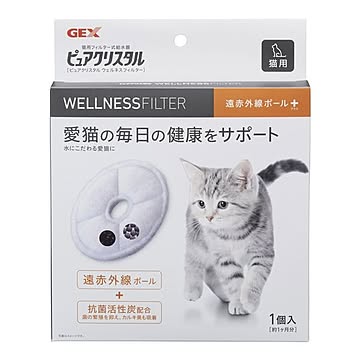 （まとめ） ピュアクリスタル ウェルネスフィルター 猫用 【×3セット】 （ペット用品）