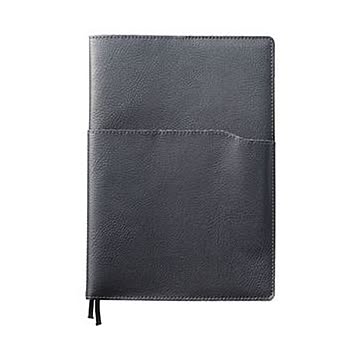 （まとめ）SEF ノートカバー セミB5 ブラック×アンスラサイト SEFNTCB5AN 1冊【×10セット】