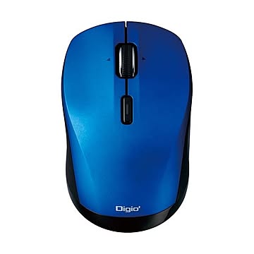 ナカバヤシ 高速スクロール小型無線静音3ボタンBlueLEDマウス ブルー MUS-RKT162BL 1個