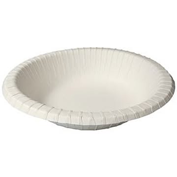 (まとめ) ペーパーウエア ナチュラルパルプボウル 18cm NB-18 1パック(50枚) 【×4セット】