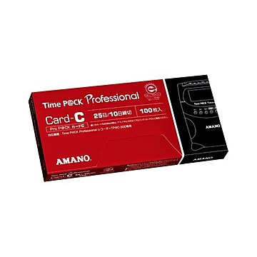 （まとめ） アマノ タイムカード ProP@CKカードC 1箱入 【×3セット】