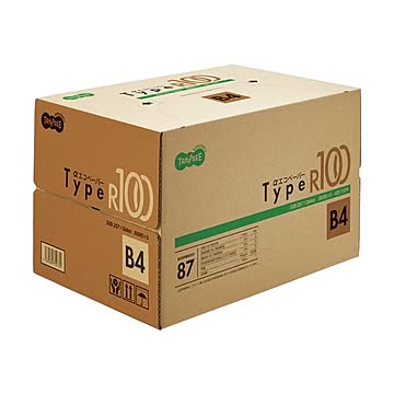 （まとめ）TANOSEE αエコペーパータイプR100 B4 1箱(2500枚:500枚×5冊) 【×2セット】