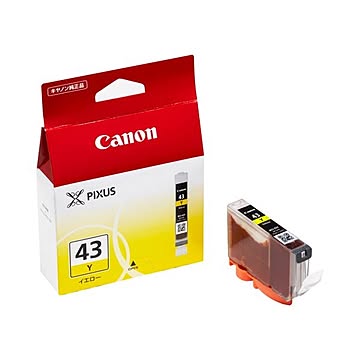 （まとめ） キャノン Canon インクタンク BCI-43Y イエロー 6379B001 1個 【×3セット】