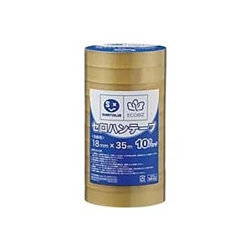 （まとめ）ジョインテックス セロハンテープ18mm×35m10巻 B639J 【×5セット】