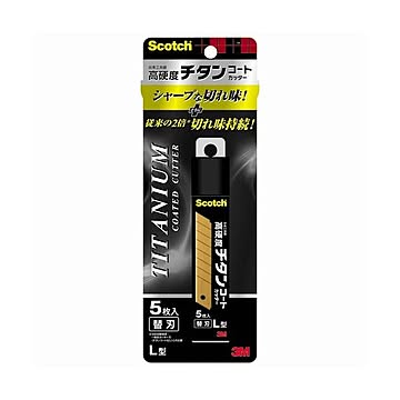 (まとめ) 3M スコッチ チタンコートカッター替え刃 Lサイズ TI-CRL5 1パック（5枚）  【×30セット】