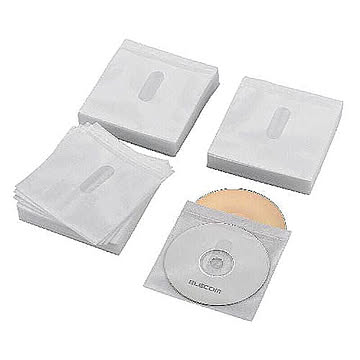 エレコム Blu-ray・CD・DVD対応不織布ケース タイトルカード CCD-NIWB240WH 管理No. 4953103489202