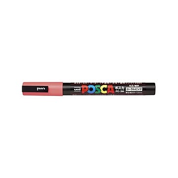 （まとめ） 三菱鉛筆 ポスカ ナチュラルカラー 細字 0.9〜1.3mm コーラルピンク 【×20セット】