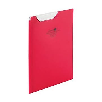 （まとめ）リヒトラブ AQUA DROPsクリップファイル A5 赤 F-5065-3 1枚【×20セット】