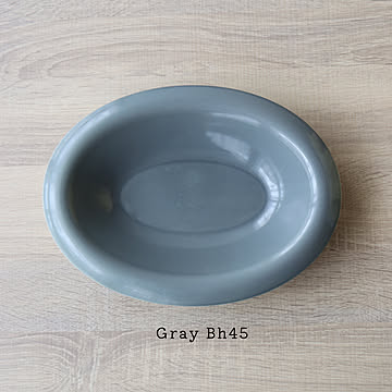 with glaze Oval Rim Bowl L