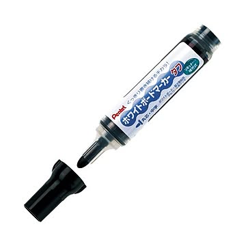 （まとめ） ぺんてる ボードマーカータフ MW50M-A 丸芯 中字 黒×50セット