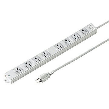工事物件雷ガードタップ(3P・マグネット付・8個口・3m) 管理No. 4969887831540