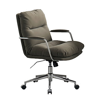 オフィスチェア チェア ロッキング 昇降式 回転 チェアー デスクチェア リクライニング アームレスト キャスター スチール ワークチェア 北欧 椅子 疲れにくい デスク 肘付き グレー ブラック