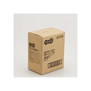 （まとめ） TANOSEE 感熱FAXロール紙 A4 幅210mm×長さ30m 芯内径1インチ 表発色 1セット（6本） 【×2セット】