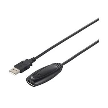 バッファロー（サプライ） USB2.0リピーターケーブル（A to A） 5m ブラック BSUAAR250BK