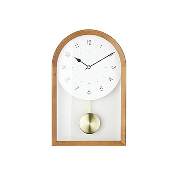 INTERFORM インターフォルム Ikkuna イクナ ウォールクロック (掛時計) CL-4621 / 置き掛け兼用 掛け時計 壁掛け時計 振り子時計 ペンデュラムクロック スイープムーブメント