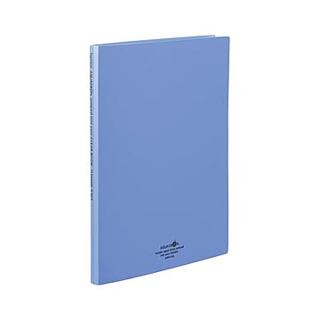 （まとめ） リヒトラブ AQUA DROPs クリヤーブック〈ポケット交換タイプ〉 A4判タテ型（15ポケット）・30穴 N-5015-8 青 1冊入 【×5セット】