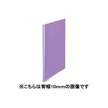 (業務用100セット) プラス シンプルクリアファイル 【A4】 40ポケット タテ入れ FC-240SC 紫