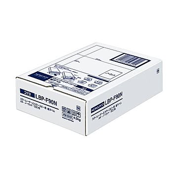 コクヨ カラーレーザー＆カラーコピー用 紙ラベル A4 ノーカット LBP-F90N 1箱（500シート）