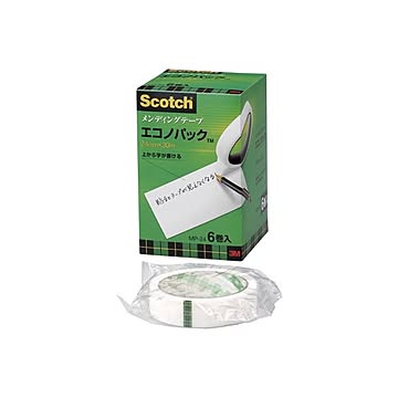 （まとめ） 住友スリーエム スコッチ(R)メンディングテープ エコノパック(TM)製品 （大巻）巻芯径76mm MP-24 6巻入 【×2セット】