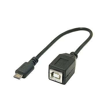 (まとめ)変換名人 USBケーブル20cm microHOST to Bメス USBMCH-BB20×10セット