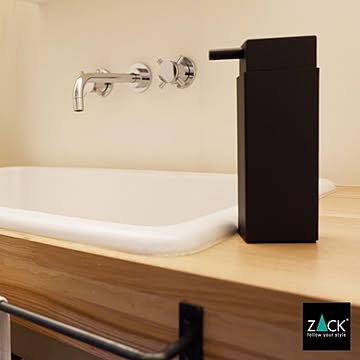 ZACK 40406 LINEA ドイツZACK社製モダンデザインのリキッドディスペンサー マットブラック