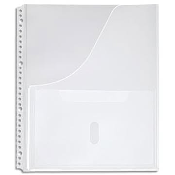 (まとめ) キングジム スキットマン 取扱説明書ファイル専用ポケット A4タテ 2・4・30穴 2630P 1パック(4枚) 【×20セット】