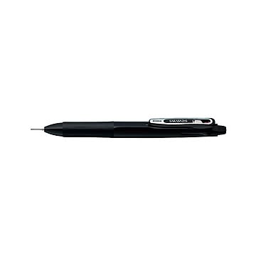 （まとめ） ゼブラ サラサ2+S（2色ボールペン0.5（黒・赤）+シャープ0.5mm） ダークブラック 【×10セット】