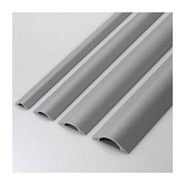 （まとめ）エレコム 床用モール（グレー） LD-GA1207／LG【×10セット】