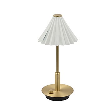 ORIGAMI LAMPポータブル ブラス ホワイト  テーブルランプ おしゃれ 充電式 LED 北欧 ブラス レトロ テーブルライト かわいい 卓上ライト O