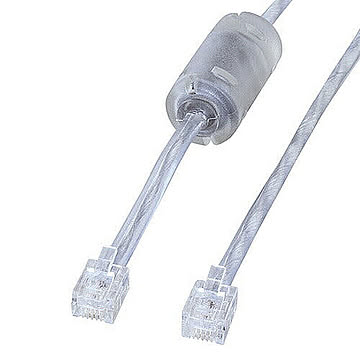 サンワサプライ コア付シールドツイストモジュラーケーブル TEL-FST-10N2 管理No. 4969887760024