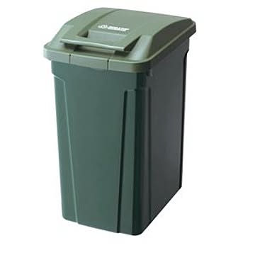 10個セット ゴミ箱 45L ロック式 ふた付き SPハンドル付き 店舗用 屋外用 グリーン