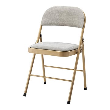 東谷 カラーフォールディングチェアー グレー M11737