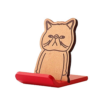 ヤマト工芸 CAT HOLDER 携帯ホルダー 日本製 木製 YK22-101